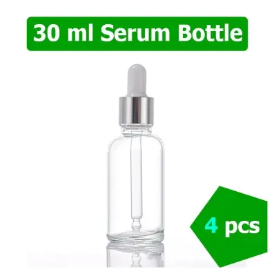 Picture of 30ml Serum Clear Glass Dropper Bottles 4 PCS