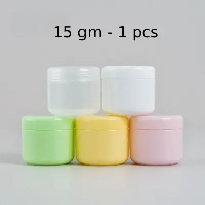 Picture of 15gm Empty plastic cosmetic Jars 1 pcs