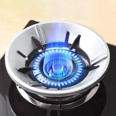 Picture of Energy Saving Gas Stove Cover | Windproof Disk Windshield Bracket | Universal Round Shape - 1 Piece