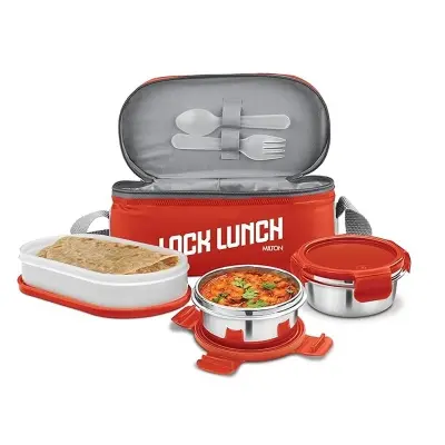 Picture of Milton Steel Softline Tiffin Lunch Box Set