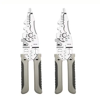 Picture of Crimper Cable Cutter Adjustable Automatic Wire Stripper Multifunctional Stripping Crimping Pliers Terminal Hand Tool