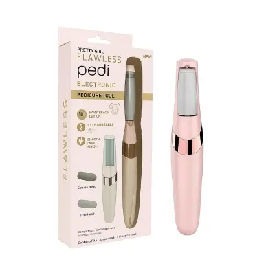 Picture of Rechargeable Flawless Pedicure Tool | Electric Callus Remover for Feet | Cordless Dead Skin Remover with 2 Roller Heads | Smooth & Soft Feet