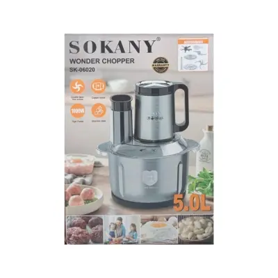 Picture of Sokany 6in1 SK-06020 Stainless Steel Wonder Chopper 5 Ltr