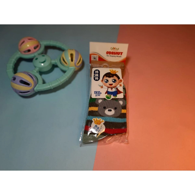 Picture of Bear Baby Z&L Socks New Cotton Cute Bear face Boys Socks Girls Socks 5-10 Year Kids socks-(Multicolor)