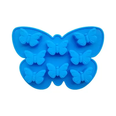 Picture of Butterfly Mold Silicone Cake Mold Butterfly Shape Ice Cube Tray Non Stick for Chocolate Candy Baking Soap Pudding Jello 1 Pcs Random Color