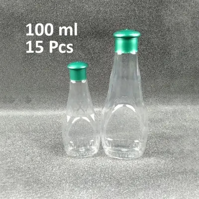 Picture of 100 Ml Diamond Shape Organic Oil Empty Bottle 15 Pcs