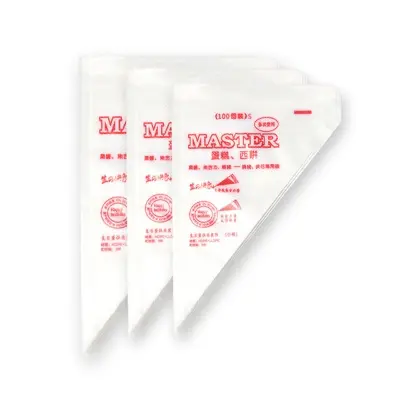 Picture of Plastic Disposable Piping Bags Cake Cream Decorating (100 piece Large size )