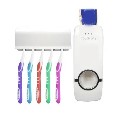 Picture of Bathroom Accessories Toothpaste Dispenser Automatic Toothpaste Squeezer And Toothbrush Holder Set Bathroom Tools - 1Pc