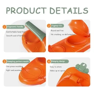 Picture of 2 In 1 Dumpling Maker Artifact -Portable Dumpling Wrappers Maker and Press Dumpling Skin Machine - Multi-function DIY Manual Empanada maker press Molds Set,Easy-tool for Dumpling Make