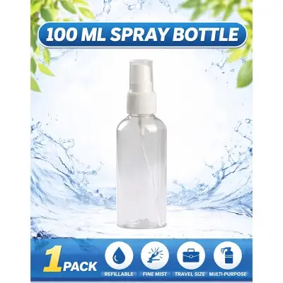 Picture of 100ml Spray bottle Transparent plastic bottle- 1 pcs