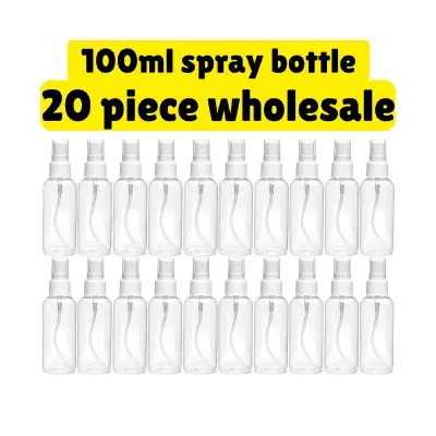 Picture of 100ml Spray bottle Transparent plastic bottle- 20 pcs (Wholesale Combo)