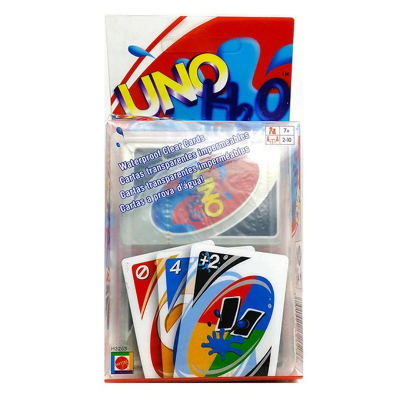 Picture of New H2O uno Splash Card Game Waterproof game Card.