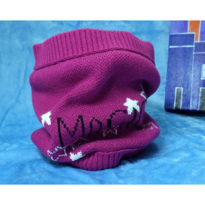 Picture of Thick Style Plus Velvet Unisex Neck Scarf Couple Outdoor Knitted Collar Scarfs Solid Color Keep Warm winter necks and scarves-Purple