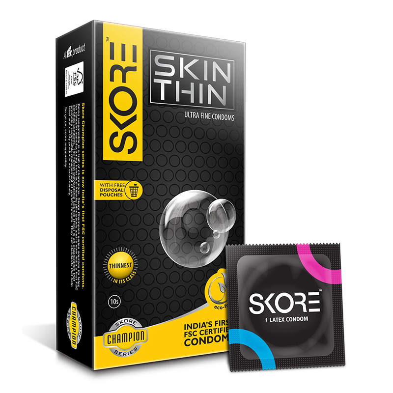 Picture of Skore SkinThin Ultra Fine Condoms - 1 Pack (10 pieces)