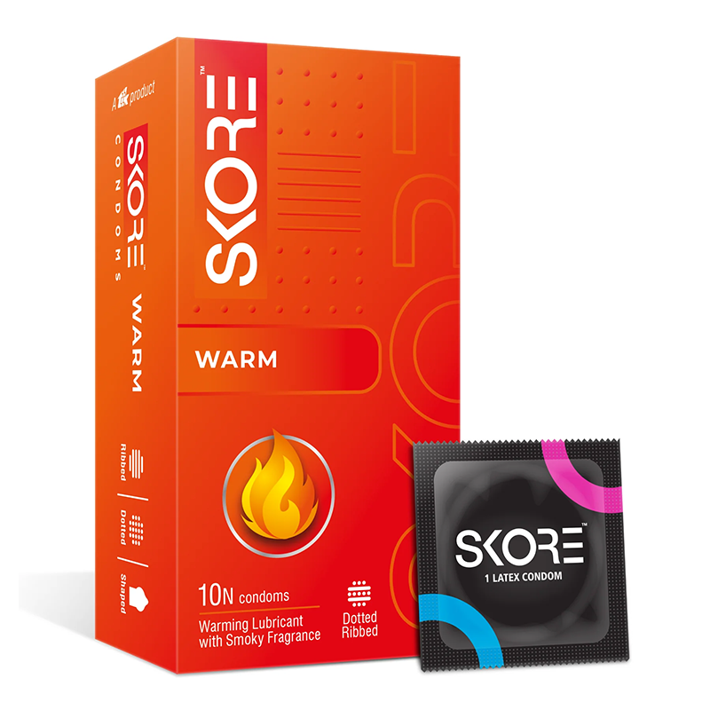 Picture of Skore Warm Extra excitment Condom 10's Pack