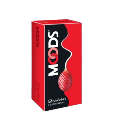 Picture of Moods Strawberry Flavored Condom 12 pcs Pack