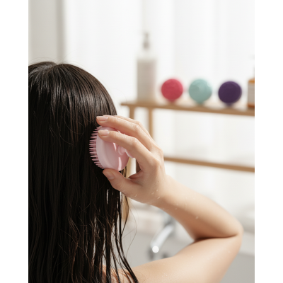 Picture of High-quality Silicone Shampoo Brush / Hair Scalp Massage Brush Silicone Hair Care ( Multicolour )-1 pcs