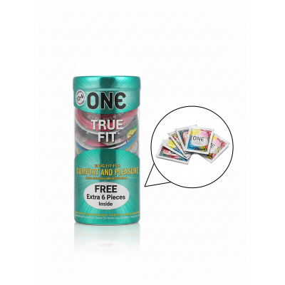 Picture of One Condom True Fit Condoms - 12pcs Box with 6 Pcs Extra (Malaysia)
