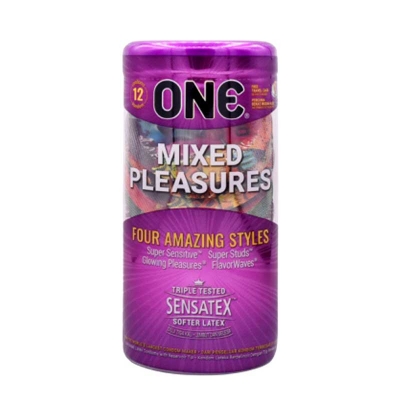 Picture of One Pleasures Condoms Four Amazing Styles - 12pcs Box  (Malaysia)