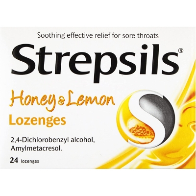 Picture of Strepsils Honey & Lemon Lozenge- 24 Pcs