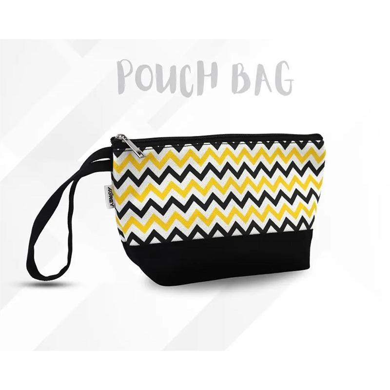 Picture of Yellow Makeup Pouch Bag Cosmetic Storage Travel Organizer - Yellow