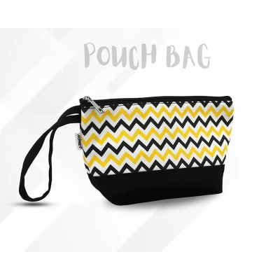 Picture of Yellow Makeup Pouch Bag Cosmetic Storage Travel Organizer - Yellow