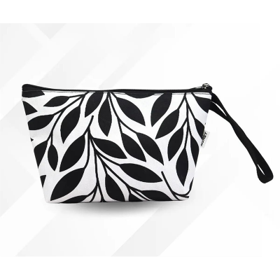 Picture of Makeup Bag Pouch White And Black - White