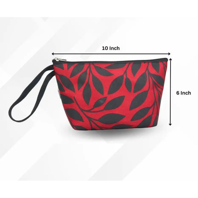 Picture of Pouch Makeup Bag Maroon - Maroon