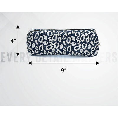 Picture of Pencil Pouch Bag White & Blue - Blue