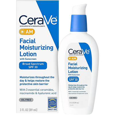 Picture of Cerave AM Facial Moisturising Lotion SPF 30 with Sunscreen - 89 ML