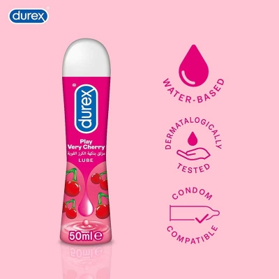 Picture of Durex Strawberry Flavoured Intimate Lube Water-Based 50 ml