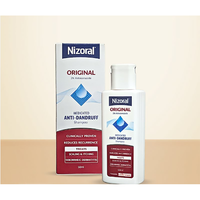 Picture of Nizoral Original 2% Ketoconazole Medicated Anti-Dandruff Shampoo - 50 ML