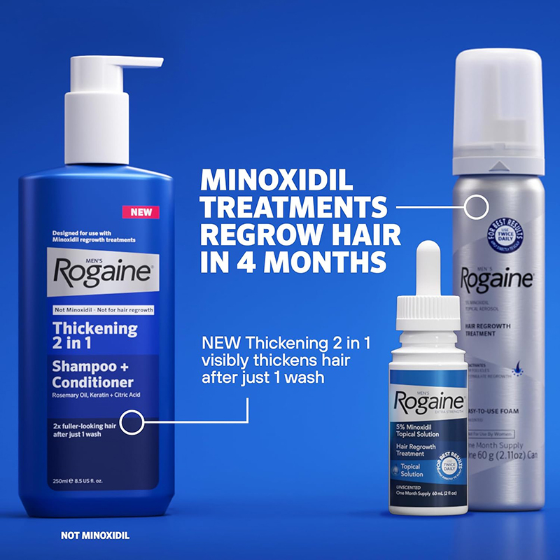Picture of Rogaine Men Minoxidil Hair Regrowth foam 5 % - 60* 3 ML