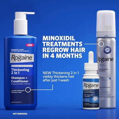 Picture of Rogaine Men Minoxidil Hair Regrowth foam 5 % - 60* 3 ML