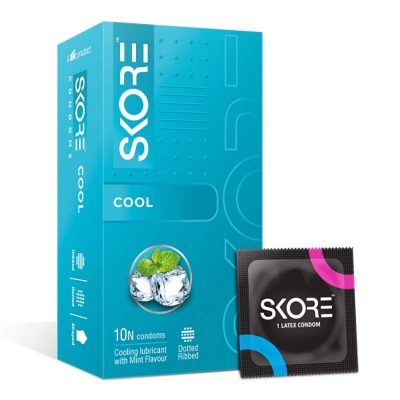 Picture of Skore Cool with Lubricant Condom - 10Pcs Pack