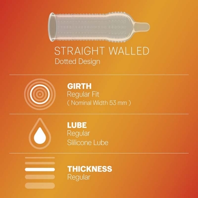 Picture of Durex extra Dots Extra Simulation for her Condom -10 pcs