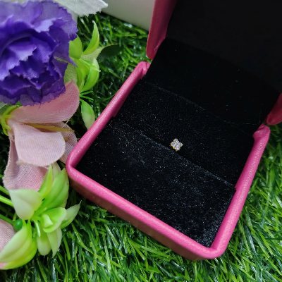 Picture of tiny crystal Chowtuskoni Nose pin  For Women