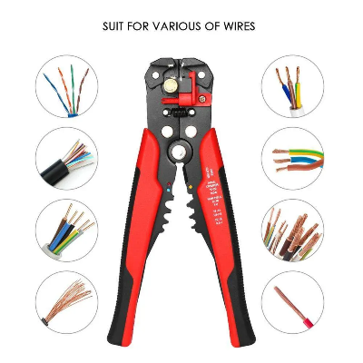 Picture of Multi-functiona Cable Wire Stripper with Cutter & Crimper Automatic Wire Stripping Pliers Crimping Tool 10-24AWG