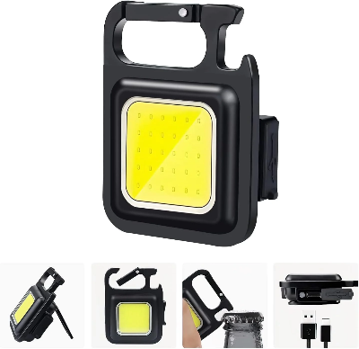 Picture of Multi-functional Outdoor Keychain Light with 800Lm COB and 3 Lighting Modes, for Camping, Hiking and Emergencies