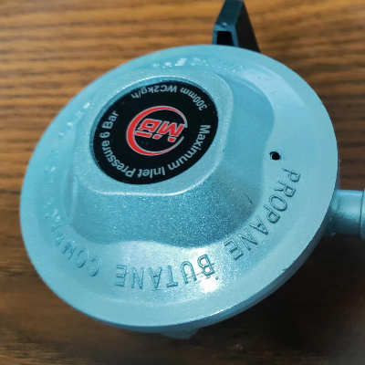 Picture of MB Silver Low Pressure LPG Gas Regulator, 22mm.