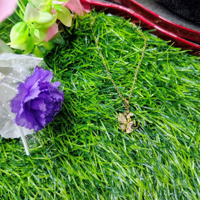 Picture of Fantasy Colorful Acrylic Butterfly Pendant Necklace  For Womens