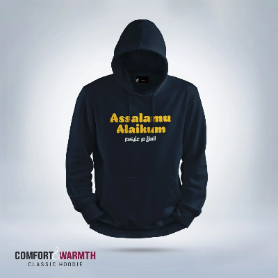Picture of Assalamu Alaikum Islamic Hoodie (Navy Blue)
