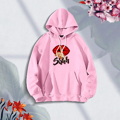 Picture of Premium Comfortable (Shihhh-Pink) Ladies winter hoodie
