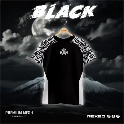 Picture of Stylish  Mash Fabric Half Sleeve T-shirt