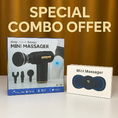 Picture of 😍Mini Rechargeable Deep Tissue Therapy Massager SL-720 & Smart Mini Neck Massager Portable Electronic Stick Double Special Combo🔥🔥