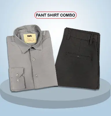 Picture of Premium Shirt & Pant Combo (Formal / Casual) (Ash & Black)
