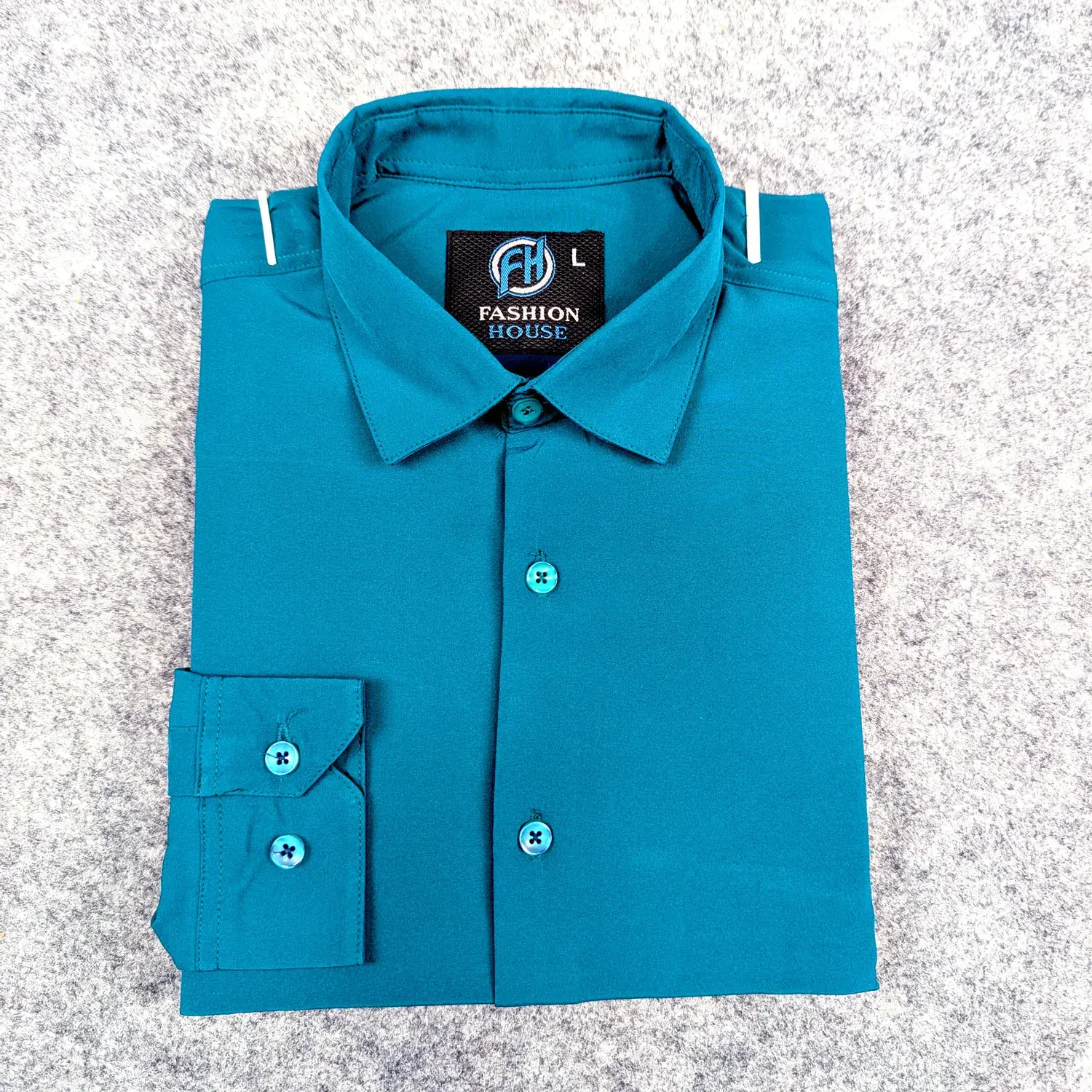 Picture of Premium Shirt & Pant Combo (Formal / Casual) (Ocean Blue & Khaki)