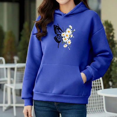Picture of Premium Comfortable Printed Ladies Winter Hoodie