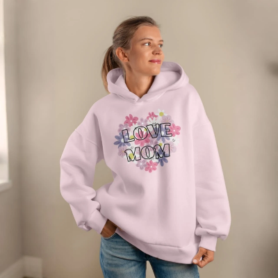 Picture of Premium Comfortable Printed Ladies Winter Hoodie ( White )Premium Comfortable Printed Ladies Winter Hoodie ( Pink )