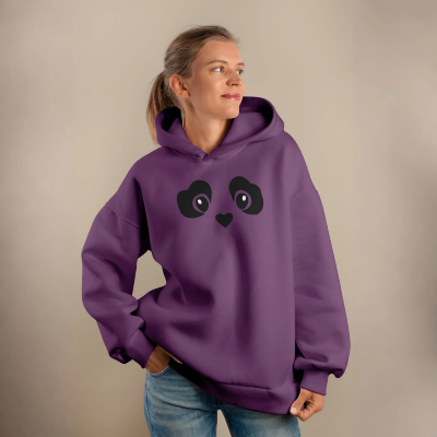 Picture of Premium Comfortable Printed Ladies Winter Hoodie ( Purple )